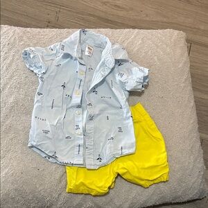 Carter's Blue and Yellow Kids Matching Set